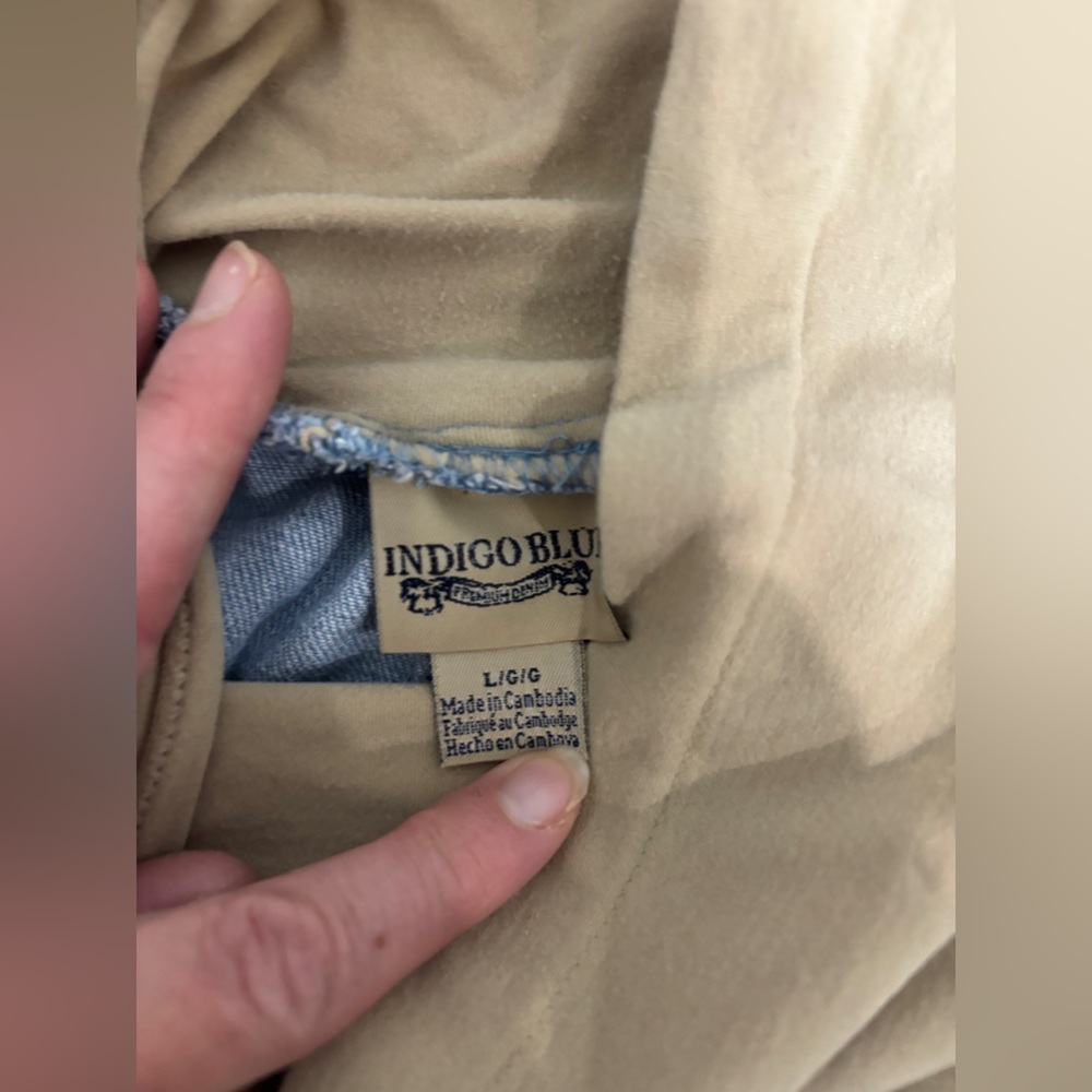 Lot of Maternity full panel pants maternity jeans maternity pants cropped large - Picture 2 of 3